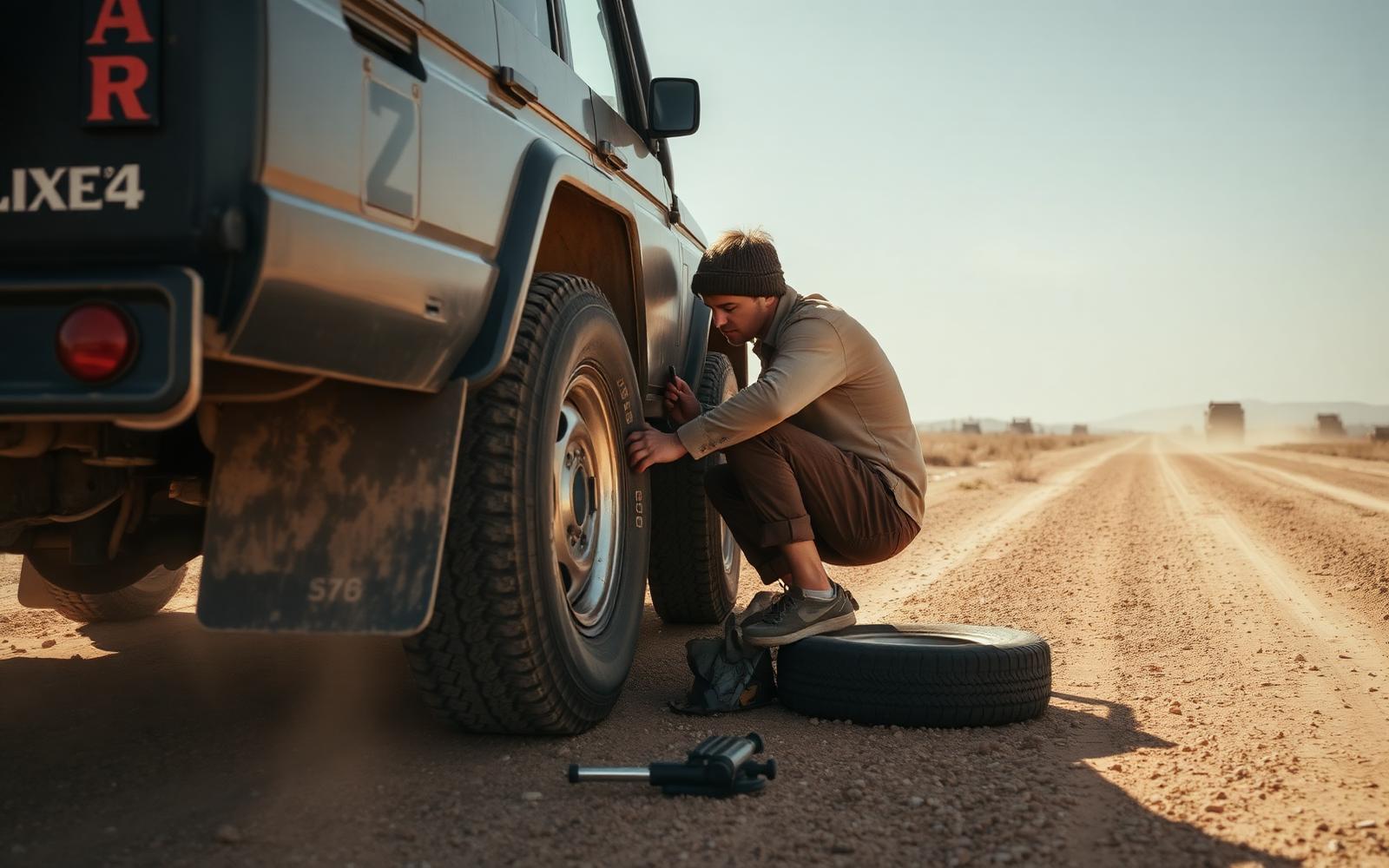 How to Handle a Tyre Blowout in the Bush — 4x4 Rentals guide, Namibia