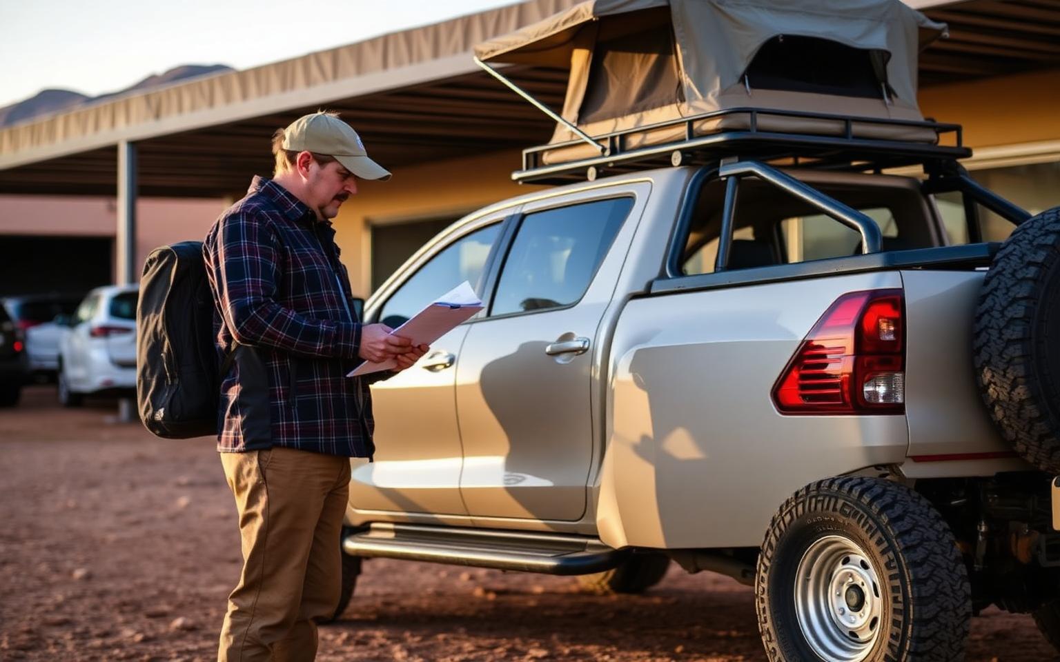 Vehicle Handover — The 15 Things to Check Before You Sign — 4x4 Rentals guide, Namibia